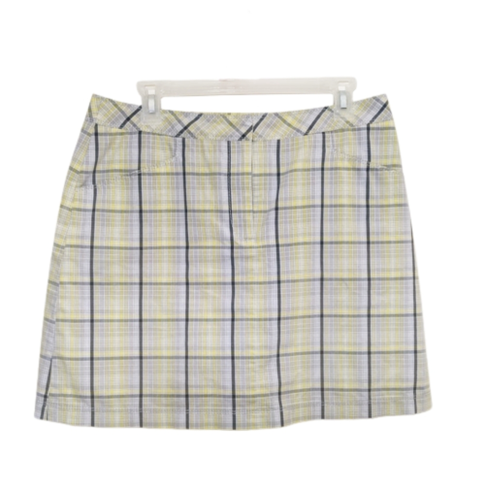 ANNIKA Cutter & Buck Plaid Athletic Golf Skort